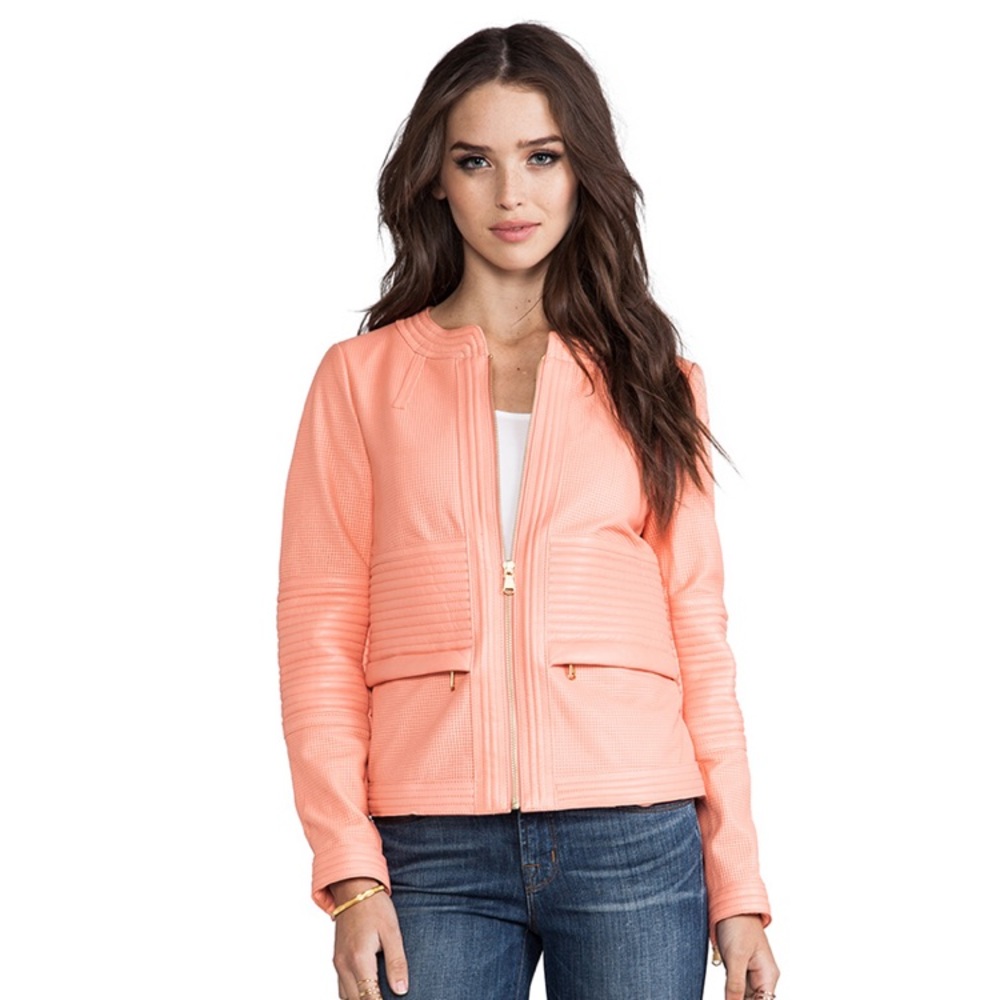 Marc by Marc Jacobs Peach Leather Jacket